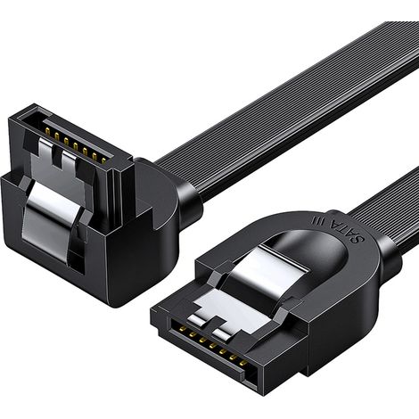 Ugreen US217 0,5 m abgewinkeltes SATA-Kabel (Schwarz) (1/5)