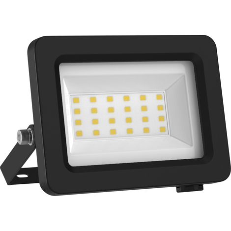 OSRAM Projecteur LED avec classe d'efficacité énergétique A, boîtier en aluminium noir, 5 W, 870 lm, pour applications extérieures, design compact, léger, installation facile, LED non remplaçable (1/4)