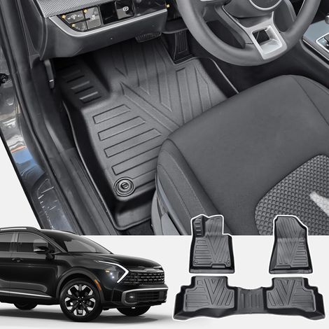 CDEFG Compatible with Sportage NQ5 Hybrid 2022-2024 2025 TPE Car Floor Mats, Waterproof Protect All Seasons, Rubber Mats Accessories (1/5)