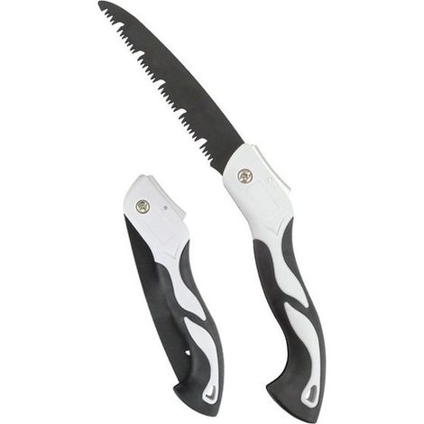 Scie de bûcheron pliante, scie à main portable, pour menuiserie, camping, jardinage, taille d'arbre, 1 pc (18 cm) (1/5)