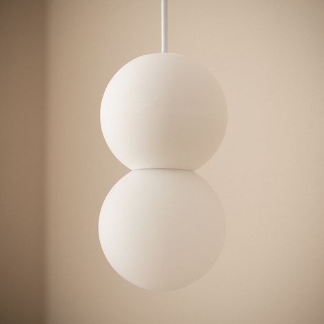 Lámpara Colgante de Yeso Pearl Vulni Blanco (1/4)