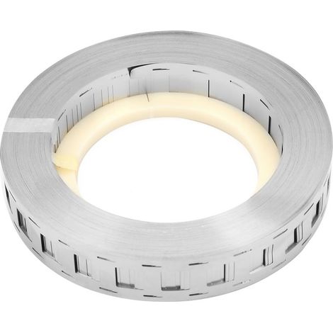 Bande de nickel plaqué acier 1000g pour batterie 18650 (27x20,3mm) - Double ligne (1/5)