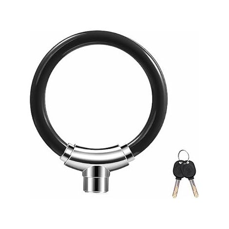 Antifurto per Bicicletta, Catena Antifurto Universale per Moto e Bici con Chiavi, Catena Portatile e Multiuso (1/4)
