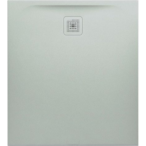 Receveur de douche LAUFEN PRO, rectangulaire, écoulement sur le petit côté 1000 x 900 x 33 mm, gris clair LAUFEN