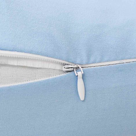 vidaXL Almohada de embarazo con forma de J 54x(36-43) cm azul (1/2)