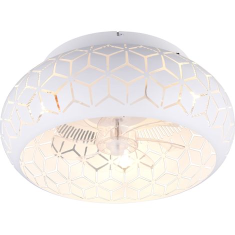 Plafonnier bidar 3xe27 blanc mat 50cm ip20 - trio (1/5)
