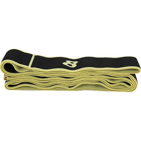 Sangle de yoga extensible, ceinture de résistance pour entraînement de force, fitness intérieur, sport, couleur jaune (1/5)