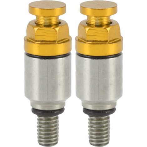 [JAMAIS UTILISÉ]2 pièces M5x0.8 fourche en alliage d'aluminium purgeur d'air soupape de surpression de remplacement pour CRF150R CR125R CR250R CRF250R jaune