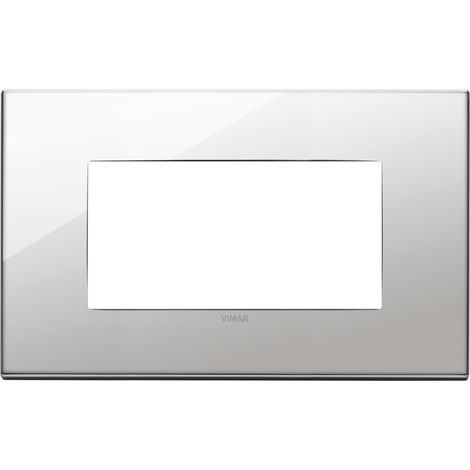 Placca 4M nichel Vimar  22654.81