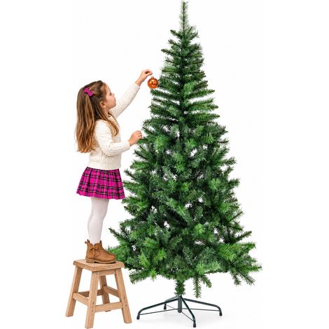 Albero di Natale 210cm Canadese Verde con 683 Punte Folto Decorazione Foltissima (1/5)