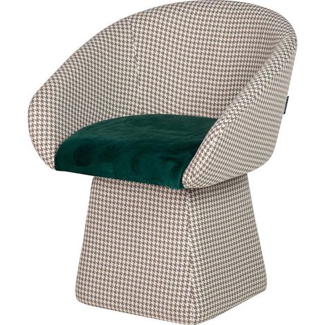 Fauteuil pivotant Sylph en velours 63 x 65 x 72 cm