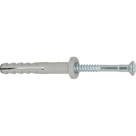 Fischer 100x tasselli a chiodo N 5 x 50/25 F con vite a chiodo - 513738
