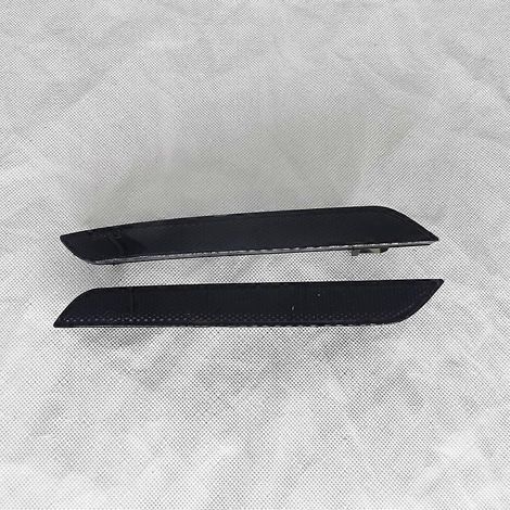 Lot de 2 phares latéraux avec logo pour BMW E71 X6 (2008-2014) et E70 X5M (2010-2013), pièces détachées noires de haute qualité. (1/4)