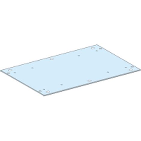 PrismaSeT IP30-Deckenleuchte, 650 mm breit und 600 mm tief, weißes Metall, Schutzart IK08, matte Oberfläche