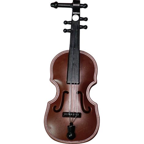 Mini violín como adorno, modelo en miniatura con estuche, estilo casa de muñecas para el hogar, la oficina, la decoración del escritorio. (1/5)