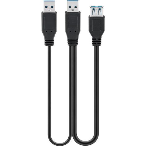 GOOBAY USB 3.0 Y-Stromversorgungskabel, 0,3 m (1/2)