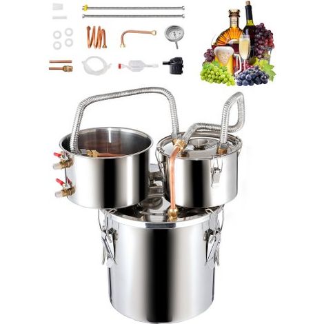 Distillateur Alambic 11 - 4 L Distillateur d'Alcool et d’Eau en (1/5)
