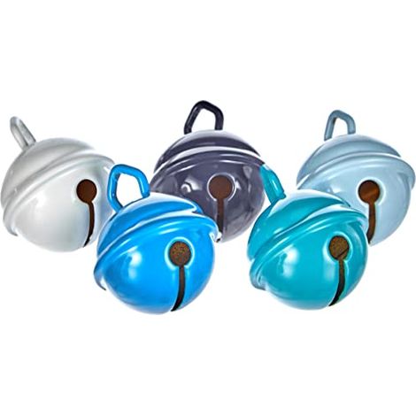 Rayher 25098000 Campanelle, Campanellini Metallo, Diametro 19 mm, SB-Btl, 5 pz, Tonalità di Blu (1/3)