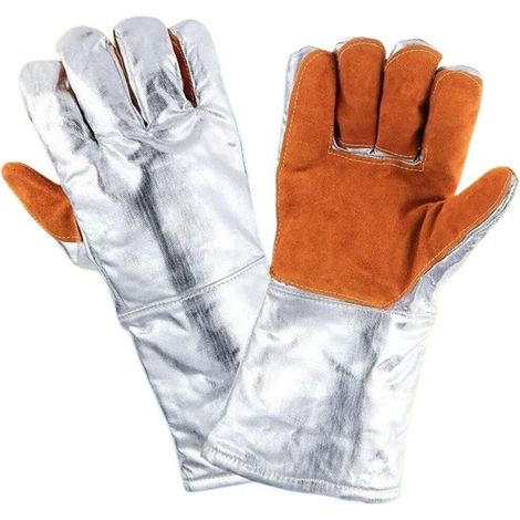 Gants isolants haute température, gants de travail réfléchissants haute température pour chaudières (1/5)