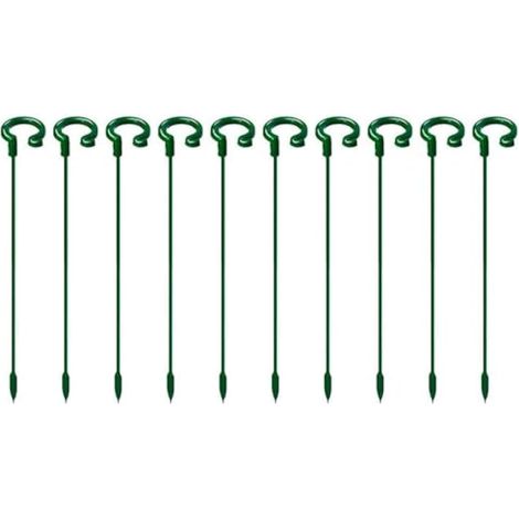 40 tuteurs pour plantes, longueur 17/27 cm, anneaux semi-circulaires pour cages à plantes, bâtonnets de support pour fleurs de jardin (1/5)