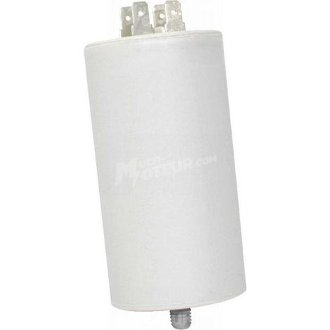 Condensateur Permanent 70 μf 450 V Condensateur Moteur 50 Mm X 120 Mm (diam. X Haute.) à Cosses Faston Double 6,35 Mm