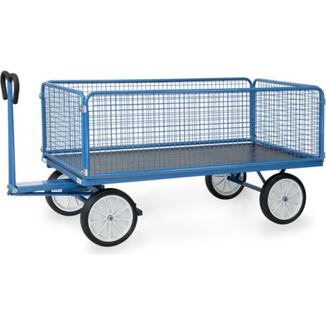 fetra Chariot à plateaux manuels 6436V - charge max. 1250kg pneus pleins (1/5)