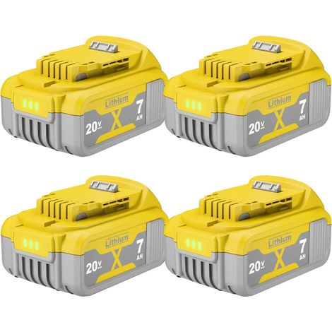 Batería de iones de litio de repuesto, capacidad de 7000 mAh, compatibilidad versátil, 4 baterías. (1/2)