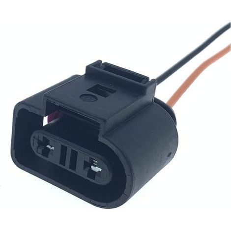 Connecteur de capteur de niveau de liquide de refroidissement auxiliaire compatible Audi et Volkswagen 1K0973202 (DJ7025F-3.5-21) – connecteur simple