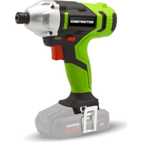 Visseuse à chocs sans fil 20V – Couple 140Nm – Vitesse 0-2400 tr/min – Mandrin 1/4'' HEX – Poignée soft grip – Constructor (1/6)