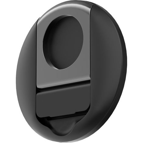 Magnetische Handyhalterung, stabiler, verstellbarer Ständer für Schreibtisch und Laptop, Sicherungsring für iPhone 14, schwarz