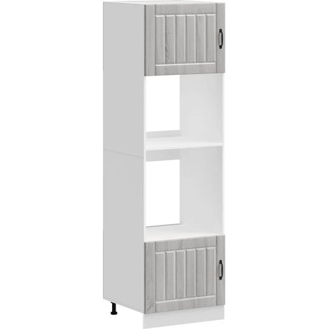 vidaXL Armoires de four 2 pcs Kalmar sonoma gris bois d'ingénierie