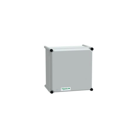 Cassetta PLS, retro in poliestere, copertura in poliestere IP65 27x27x18cm - NSYPLSP2727G