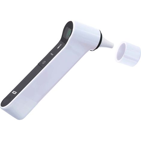 Termometro digitale auricolare e frontale 2 in 1, bianco