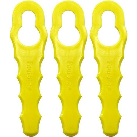 DPZO 100er-Pack Ersatzklingen, kompatibel mit Ryobi Rasentrimmern, doppelt gezahnte Klingenköpfe RAC155, RAC157, RAC158-DPZO (1/5)