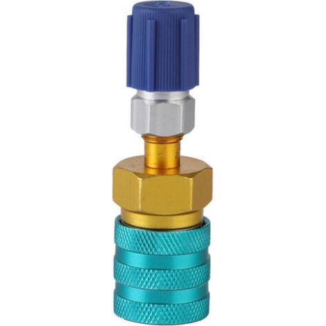 Adaptateur de climatisation, coupleur rapide R1234YF côté bas pour tuyau de charge (1/4)