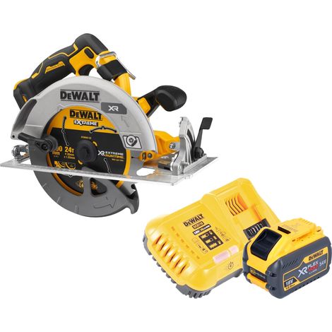 DeWalt DCS 573 Y1 Sierra circular sin cable 18 V 190 x 30 mm sin escobillas + 1x batería 12,0 Ah + cargador (1/5)