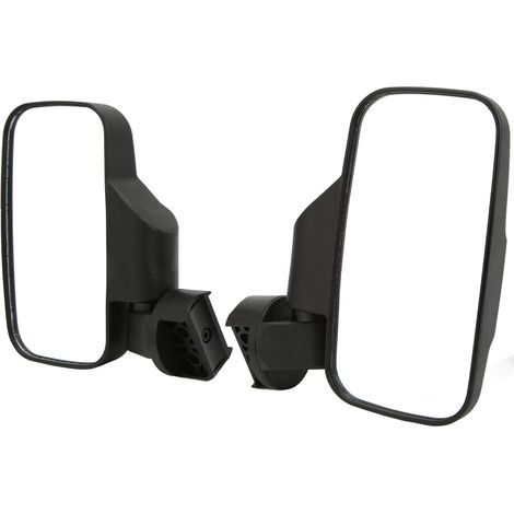 Rétroviseurs latéraux de remplacement 1,75in 2in pour Polaris RZR UTV AVT, barre antiroulis, noir (1/5)