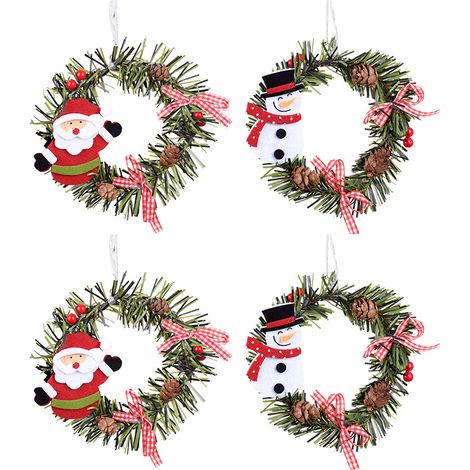 Adorno Navideño - Decoración para Fiesta y Hogar - Para Puerta Sofa Ventana Árbol Chimenea - 1 Unidad (1/5)