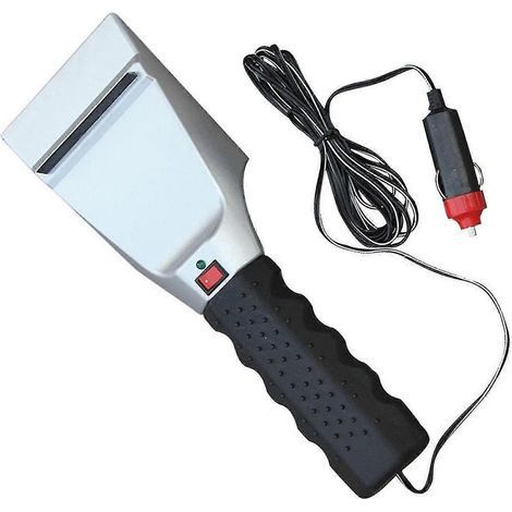 Grattoir à glace électrique chauffant 12 V pour voiture, outil de déneigement épais, accessoires d'hiver pour automobiles (1/5)