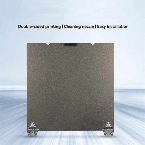 Plateau chauffant avec brosse pour buse 235 x 235 mm PEI double face diamantée pour impression 3D K1/K1C 3 S1/S1 - FFY (1/4)