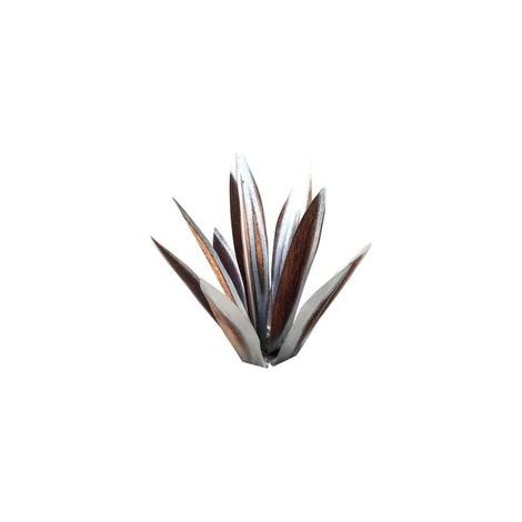 Statue de plante d'agave de tequila en fer à faire soi-même, sculpture d'ornement pour jardin extérieur, maison, patio, arrière-cour, décoration artistique, argent 27 cm
