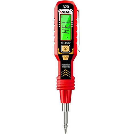 Tournevis double tête B20 avec reconnaissance intelligente, détection de tension CA 11 V 450 V, stylo testeur numérique à fente et croix à double usage (1/5)