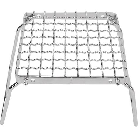 Support de barbecue de camping pliable en acier inoxydable, réglable et portable, idéal pour le camping et les pique-niques. Mini réchaud portable pour barbecue et pique-nique. (1/5)