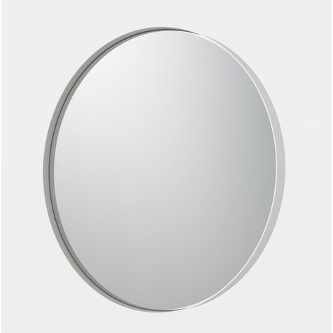 Adema Exclusive Line Miroir - rond - 40cm - cadre blanc mat (1/5)