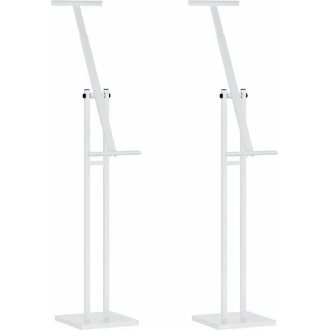 Trade Show Displays 2 pcs White 26.5 x 26.5 x 150 cm Steel vidaXL (1/5)