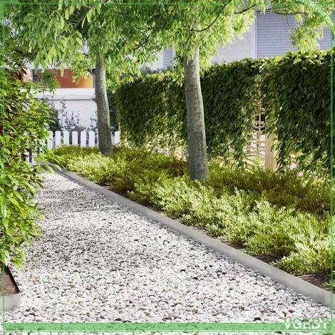 Bordure de jardin - ABI - Acier inoxydable - 20 pièces - 100 x 0,05 x 15 cm (1/5)