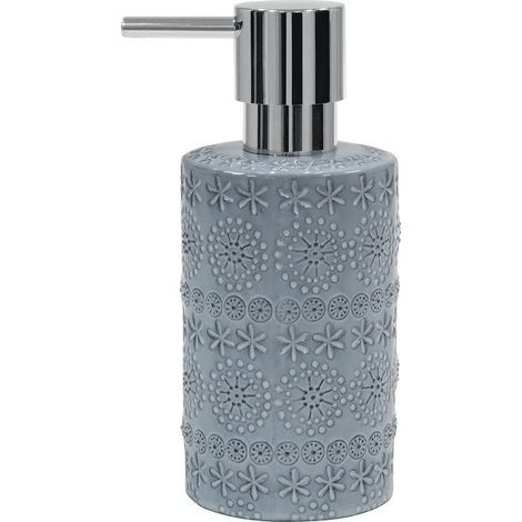 Distributeur de savon Porcelaine RELIEF Gris Spirella