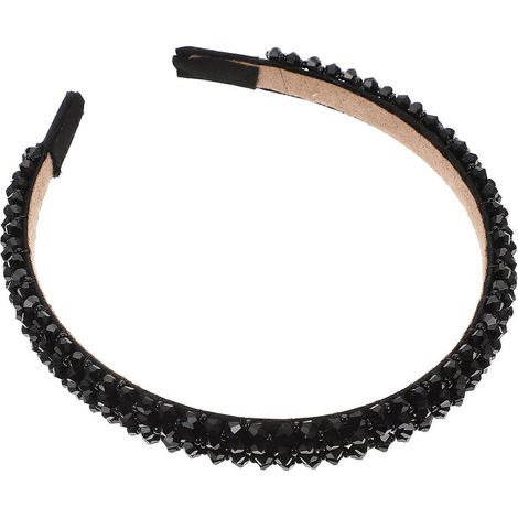 Bandeau à cheveux orné de perles de cristal, compatible avec les femmes, au design délicat et élégant. (1/5)