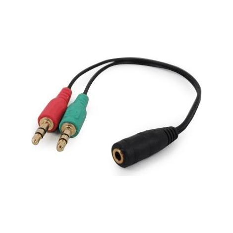 Gembird CCA-418 cable de audio 0,2 m 3,5mm 2 x 3.5mm Negro, Verde, Rojo