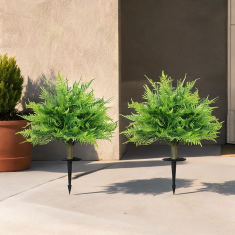Plante artificielle coloris vert en pE Aluminium 40 x 40 x 60 cm (1/5)